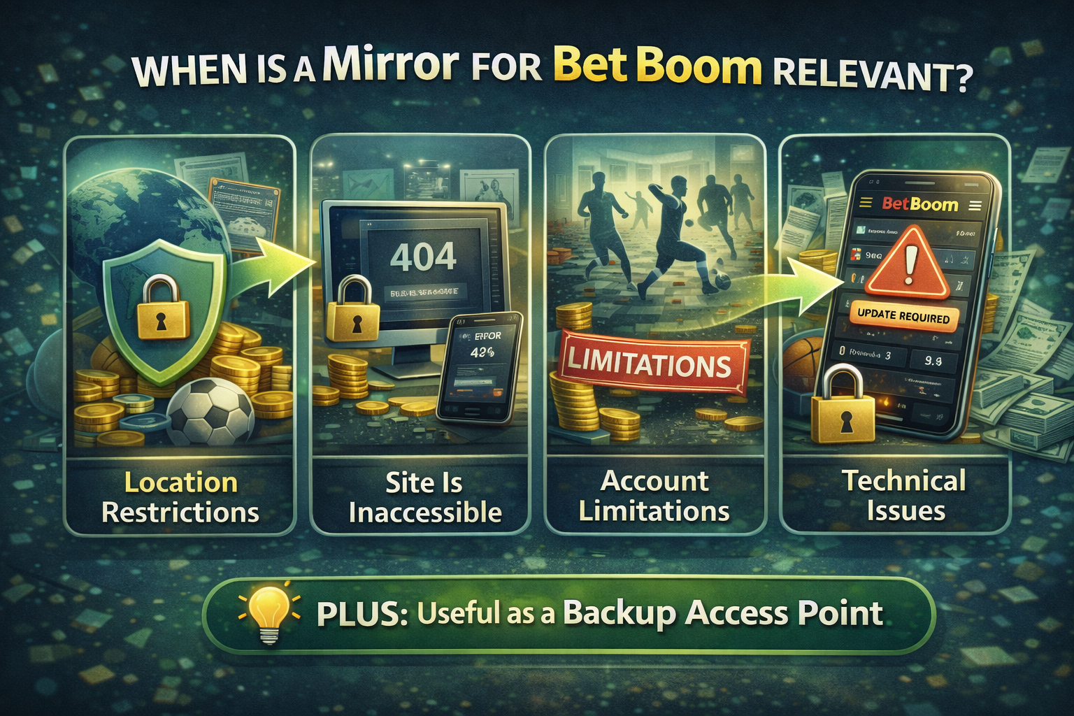 Коли дзеркало актуальне для букмекера BetBoom: блокування, DNS-збої та технічні роботи